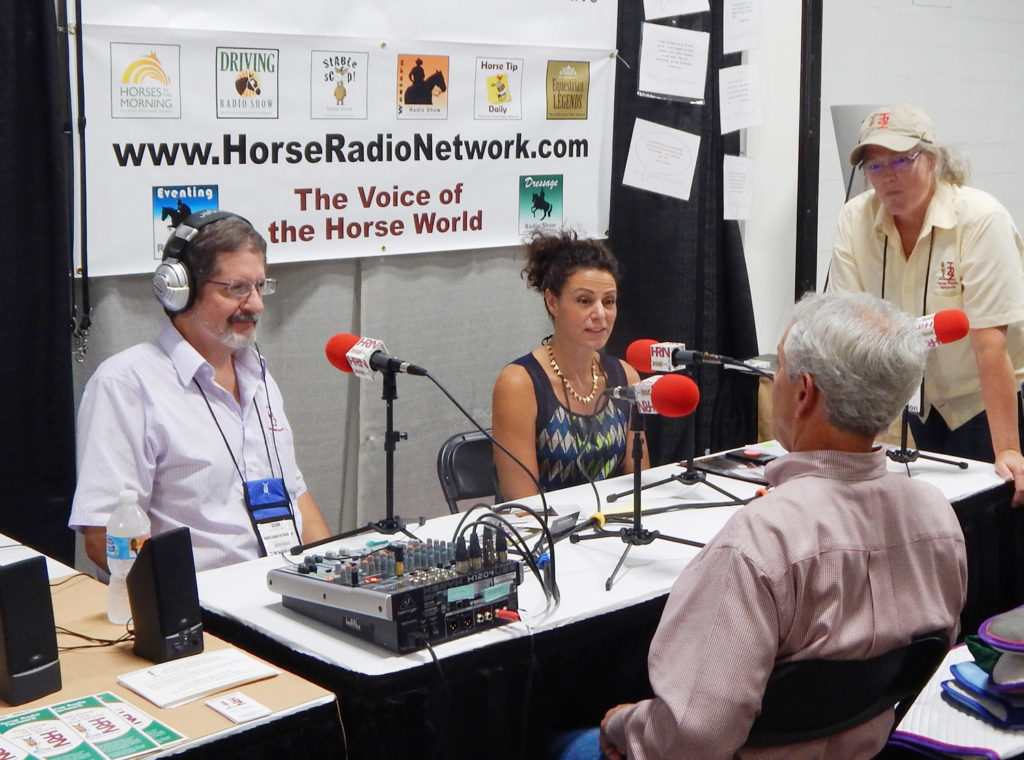Helena, Glenn, and Jennifer podcasting at AETA