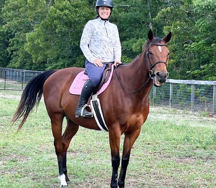 Helena on Clarabelle