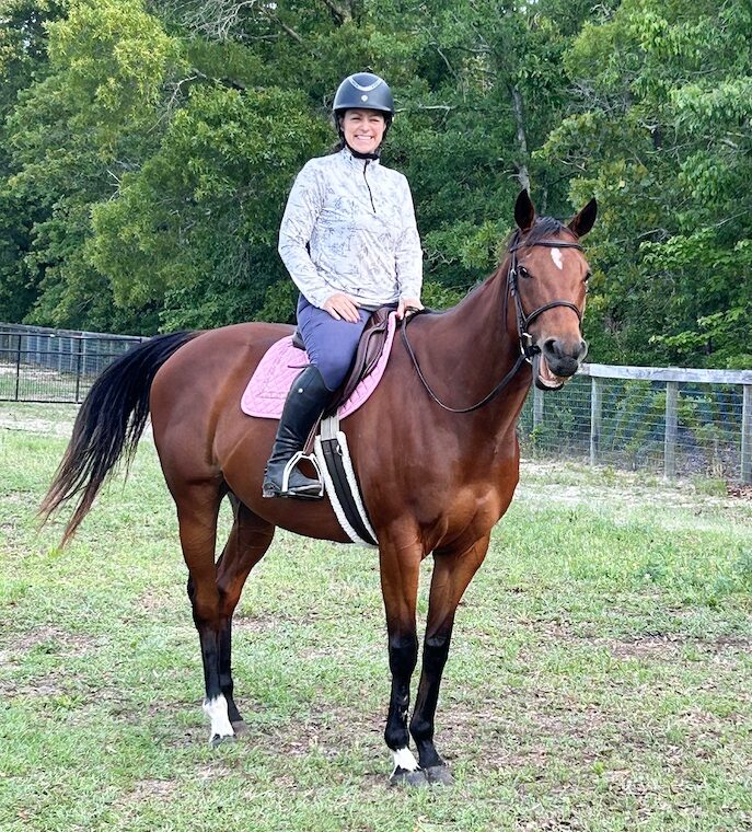 Helena on Clarabelle